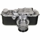 Leica IIIa (G) with Summar 2/5 cm, 1937Leitz, Wetzlar. No. 254545, chrome, with Summar 2/5 cm, no.