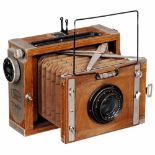 Deckrullo Nettel (Tropical), c. 1927Zeiss Ikon. Size 9 x 12 cm (3 ½ x 4 ¾ in.), tropical wood with