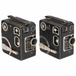 2 Siemens B 16 mm Movie Cameras, c. 1937Siemens & Halske, Berlin. For 15 m film magazines, Busch