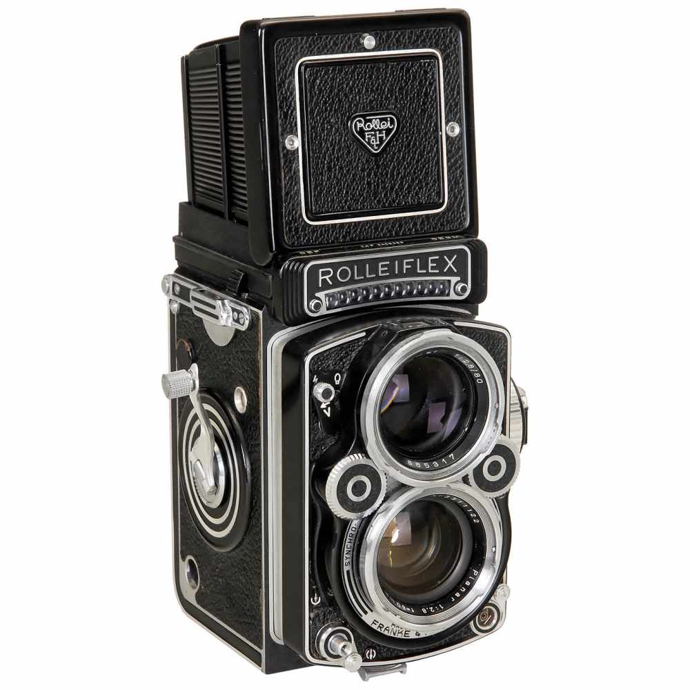 Rolleiflex 2,8F "Planar", 1960/61Franke & Heidecke, Braunschweig. Rolleiflex 2,8F no. 2405393,