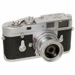 Leica M2 with Elmar 2,8/50 mm, 1961Leitz, Wetzlar. No. M2-1021716 (second version), with self-