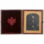 Daguerreotype by Hughes, Glasgow, c. 1850Brass passe-partout with stamp: "Hughes, Monteith Rooms,