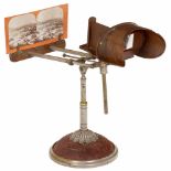 Holmes-Pattern Stand Stereo Viewer, 1874English stereo viewer for stereo cards of 9 x 18 cm,