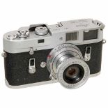 Leica M4 with Elmar 2,8/50 mm, 1969Leitz, Wetzlar. No. M4-1227391, chrome, type 10400, with Elmar