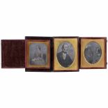 3 English Daguerreotypes by "Beard's", c. 1845Beard's Photographic Institutions London. 1) 1/6