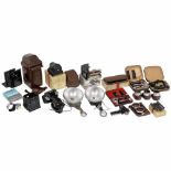Rollei Accessories1) Rolleinar 1, 2 and 3, RII. - 2) Rollei case for 3,5F (for camera with prism). -
