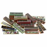 Approx. 223 Strip Slides (Height 1 ¾ in.)Glass slides with length of 6 3/5 in. to 7 ½ in., various