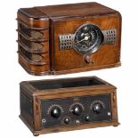 2 American Radios1) Electrical Research Laboratories, USA, 1925. Erla S-11, 5 tubes, 3 Erla
