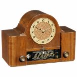 TeKaDe WKZ 065 Clock Radio, 1950Nuremberg, 5 tubes, LW, MW and SW, prepared for broadcast