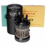 "Curta Type II" (Grey), 1948Curt Herzstark, Vienna/Liechtenstein. With original bakelite case and