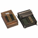 2 Mechanical Calculating Machines1) Comptometer, Felt & Tarrant Mfg. Co., Chicago, USA. 10-digit