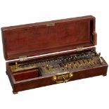 Brass Stepped-Drum Calculating Machine "Bunzel", 1908Very rare and unusual brass stepped-drum