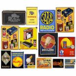 Collection of Enamel Radio and other Advertising Signs, c. 1930-501) "Saba Radio Verkaufsstelle",