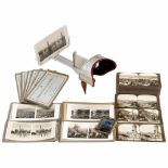 Hand-Held Stereo Viewer (9 x 18) with Cards, c. 1900"The Perfecscope" by H.C. White, Holmes-