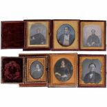 6 Daguerreotypes, c. 1845–501–3) "Kilburn" and "Claudet", three portraits of gentlemen, 1/6