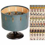 Zoetrope, c. 1900Cardboard drum, Ø 10 5/8 in., on turned ebonized wood base. With 10 paper strips, 4