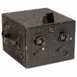 Murer Stereo Express Newness, c. 1900Murer, Milano, Italy. Box stereo camera for plates of 9 x 18