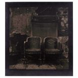 John Goto"Two Chairs", Prague 1977. John Goto, Stockport, England. Silver print 50 x 54 cm, toning