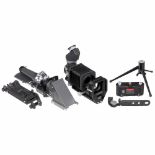 Leitz Accessories1) Visoflex I with loupe 45° PEGOO. – 2) Bellows I UXOOR with bellows/lens hood