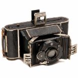 Extremely Rare Rollfilm Camera "Pierette", c. 1932By Balda-Werk, Dresden. 4 x 6,5 cm. With unusual