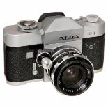 Alpa 10d "Curtagon 2,8/35 mm", 1969Pignons, Switzerland. No. 55357, chrome, with Schneider Alpa-