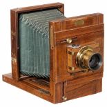 French Field Camera 13 x 18 cm by A. Tardy, c. 1890A. Tardy, 21. Rue Déstrée, Angle rue du