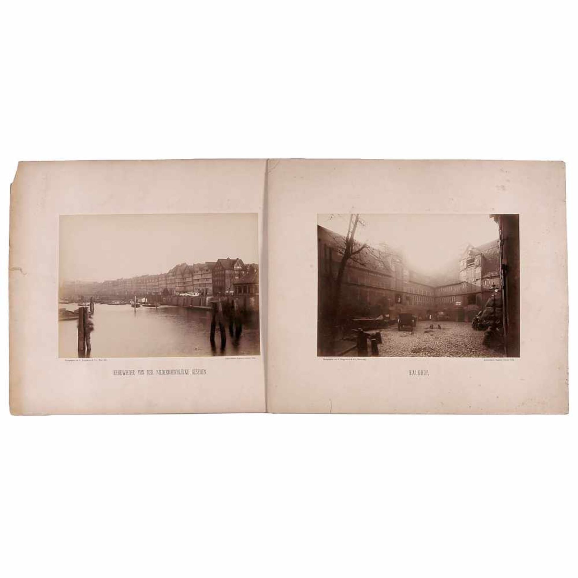 G. Koppmann & Co. and Ferdinando Ongania1) G. Koppmann & Co., Hamburg (1842–1909). 4 vintage prints, - Bild 2 aus 7