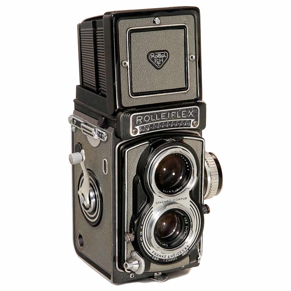 Rolleiflex T (First Model), with Light Meter, 1958Franke & Heidecke, Braunschweig. No. T 2150555,