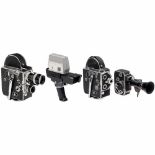 Lot of Bolex Movie CamerasPaillard, Switzerland. Bolex H16, c. 1955, for 16mm film on 30m daylight