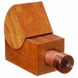 Replica Camera Obscura, 1981Presumably cherry wood, cap inside stamped "J.H. 1981", focusing lens (