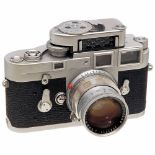 Leica M3 with Summicron 2/50 mm, 1961Leitz, Wetzlar. No. M3-1034406, single-stroke advance,