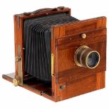 Field Camera 13 x 18 cm, c. 1880Probably Germany. Plate size 5 x 7 in. (13 x 18 cm), dark tropical