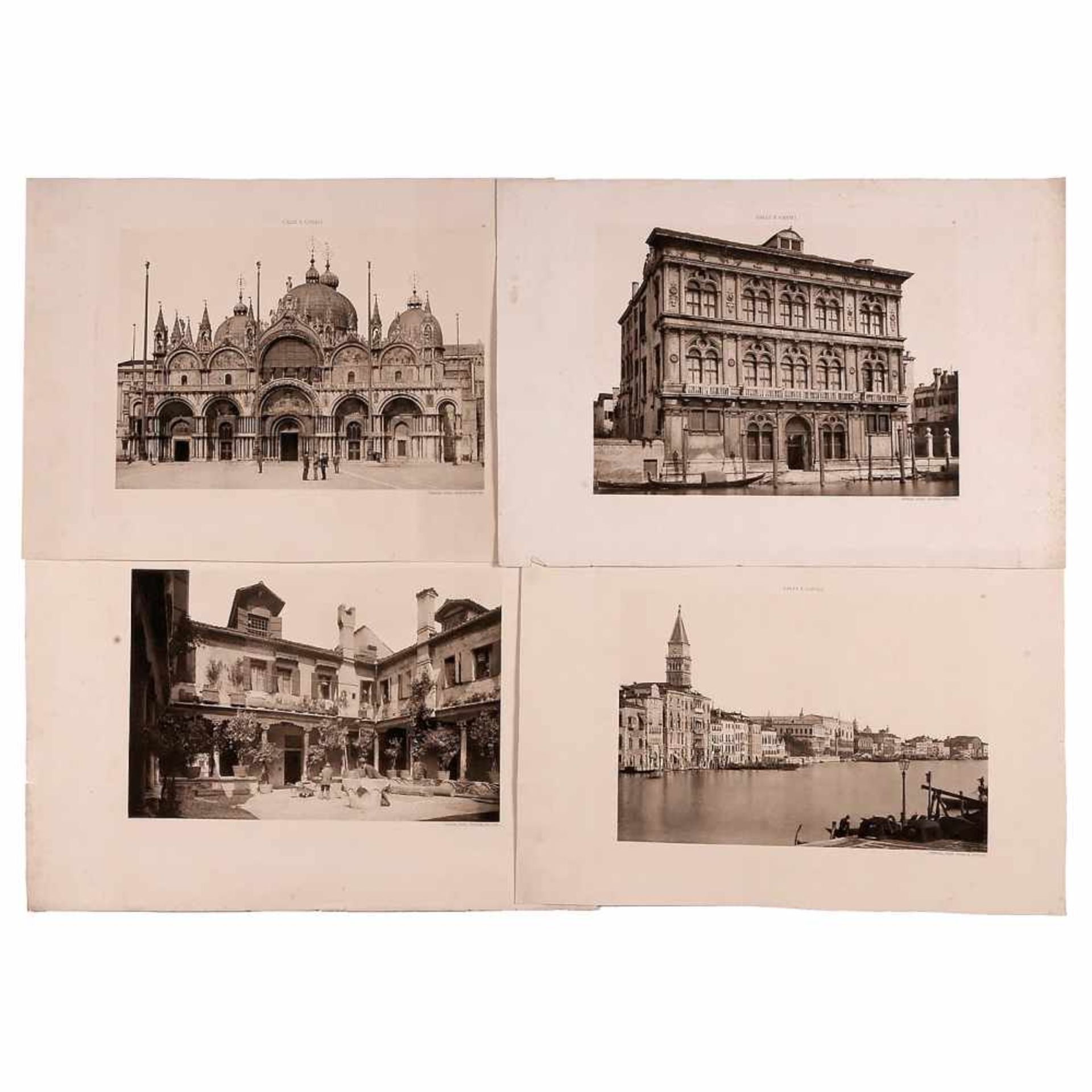 G. Koppmann & Co. and Ferdinando Ongania1) G. Koppmann & Co., Hamburg (1842–1909). 4 vintage prints, - Bild 7 aus 7