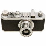 Leica Standard (E) with Elmar 5 cm, 1939Leitz, Wetzlar. No. 333367, chrome, very clean camera, in