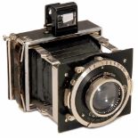 Korelle P (4,5 x 6 cm), 1932Franz Kochmann, Dresden. Strut camera for plates of 4,5 x 6 cm, Radionar