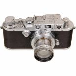 Leica IIIb with Summar 5 cm, 1939Leitz, Wetzlar. No. 346050, Summar 2/5 cm, no. 386800, well-