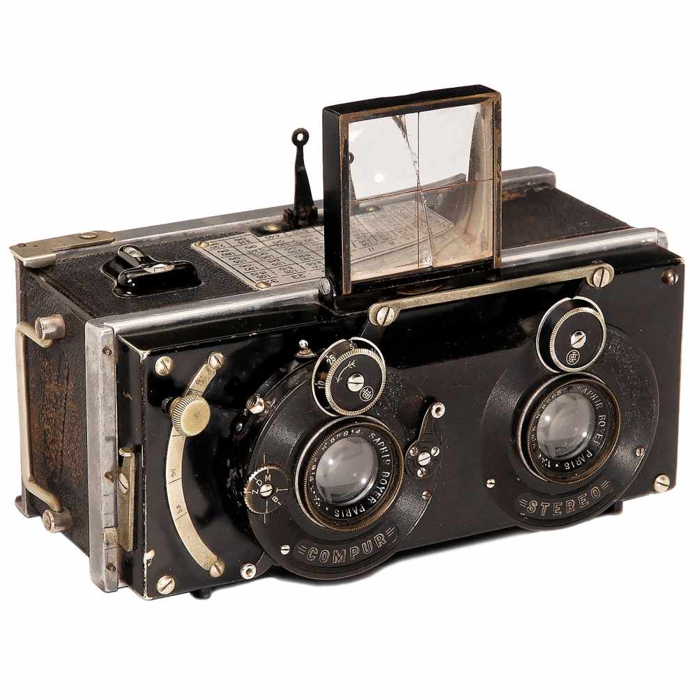 Leullier Summum Model B, 1924Louis Leullier, Paris. Stereo camera for plates of 6 x 13 cm, lenses: