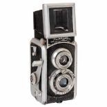 Luckyflex (TLR 24 x 36 mm!), 1948G.G.S., Italy. TLR camera for 35mm film, size 24 x 36 mm, Solar-