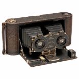 Stereo-Kodak Model 1, 1917Eastman Kodak, Co., Rochester, NY, USA. Folding-bed strut stereo camera