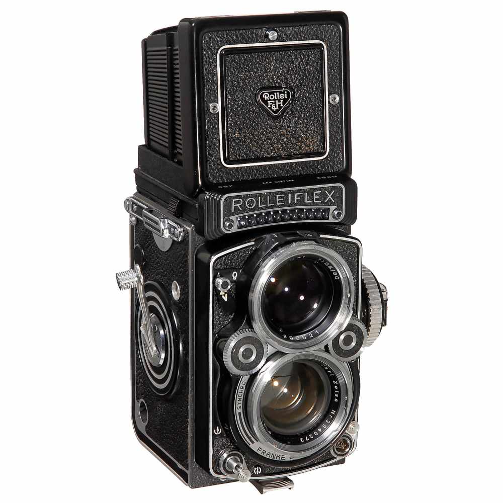 Rolleiflex 2,8F "Planar", c. 1970Franke & Heidecke, Braunschweig. No. 2,8F 2437160, Planar 2,8/80