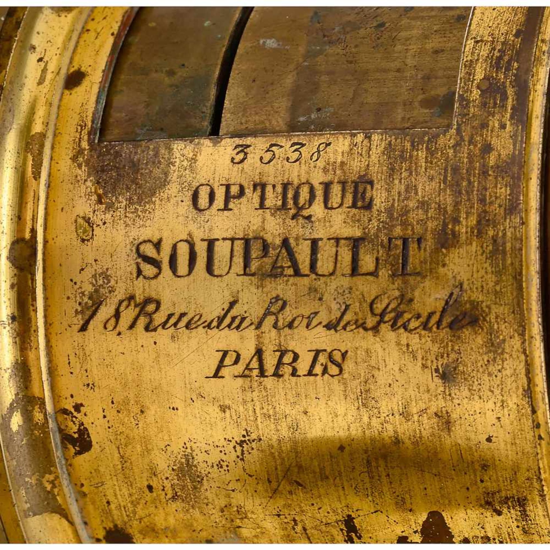 Optique Soupault, c. 1870Optique Soupault, 18 rue du Roi de Sicile, Paris. Universal lens, approx. - Bild 2 aus 2