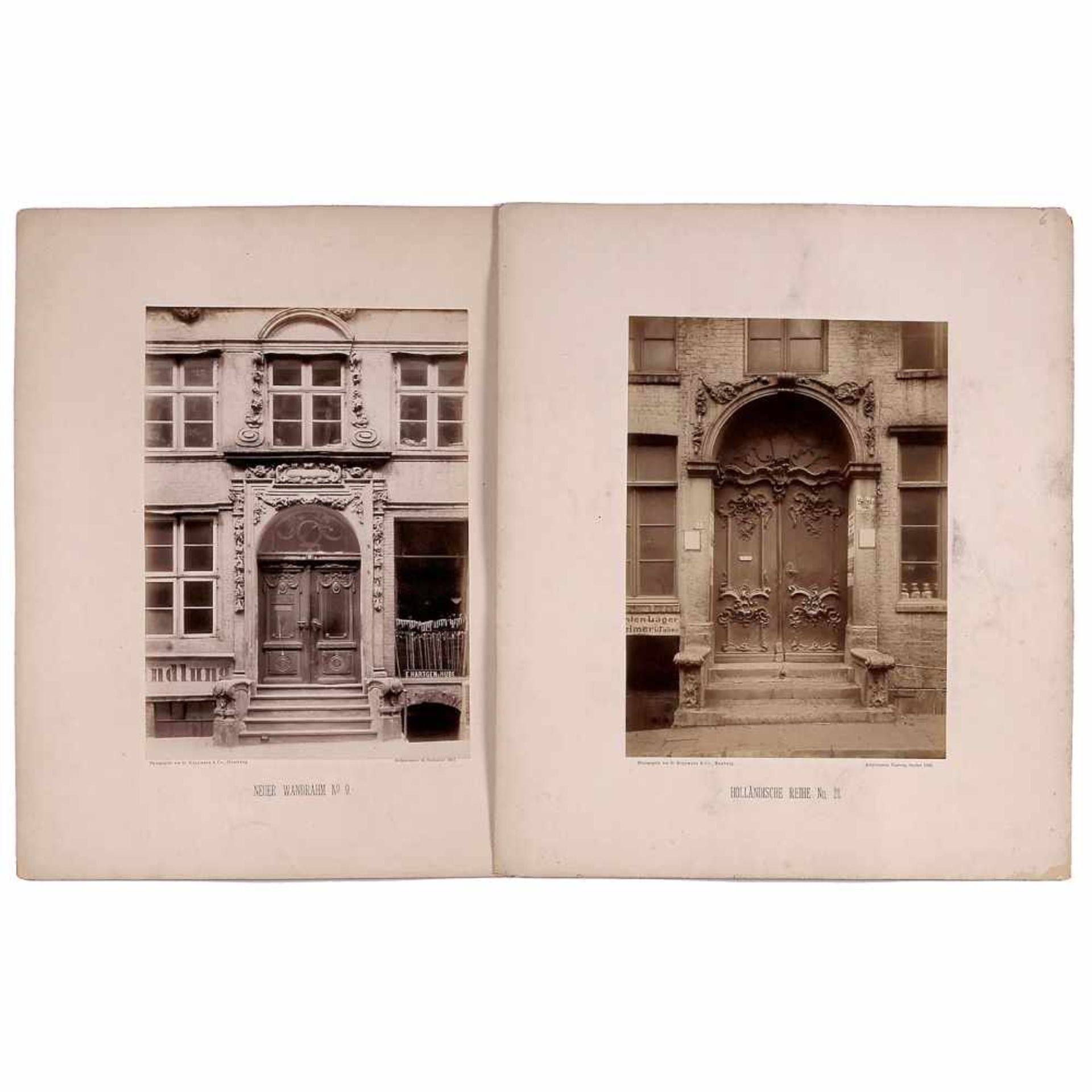 G. Koppmann & Co. and Ferdinando Ongania1) G. Koppmann & Co., Hamburg (1842–1909). 4 vintage prints, - Bild 3 aus 7