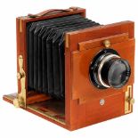 "Globus-Stella" Field Camera Model IIa, c. 1915–20Neue Görlitzer Camera-Werke, Görlitz. Plate size 5