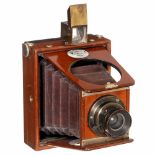 "L'Idéale" von F. Jonte, 1892F. Jonte & Ch. Monti. Strut-folding camera for plates of 9 x 12 cm,