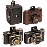 4 Cameras 3 x 4 cm1) Ihagee, Dresden. Klein-Ultrix 3 x 4 cm, 1931, model without strap lugs (