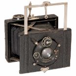 Bubi 4,5 x 6 cm, 1920Franka, Bayreuth. Strut-folding camera for plates, version from 1920, with