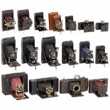 Lot of Kodak Rollfilm Cameras1) 3A Autographic Kodak Special Model B, first camera with built-in and