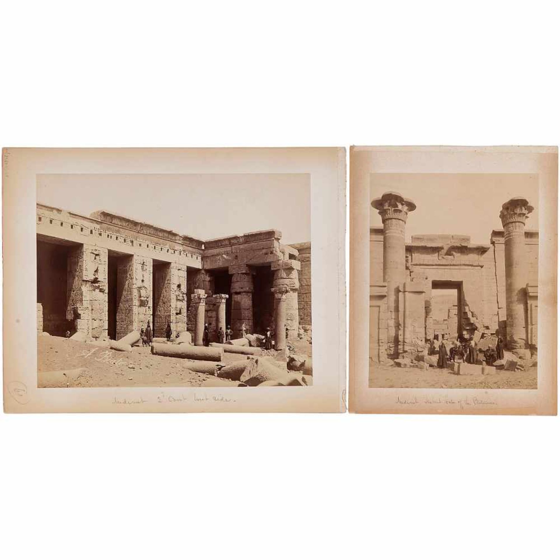 Felice A. Beato (1832–1909)"Harbor Gate of the Ptolemies" (sic!), c. 1870–80, 2 albumen photographs,