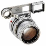 Dual-Range Summicron 2/5 cm, 1957Leitz, Wetzlar. No. 1533094, chrome, meter scale, complete with