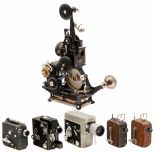 9,5mm Movie Cameras, 1925–552 "Pathé Baby" movie cameras, 1 "Pathé" movie camera, 1 "Ditmar" movie